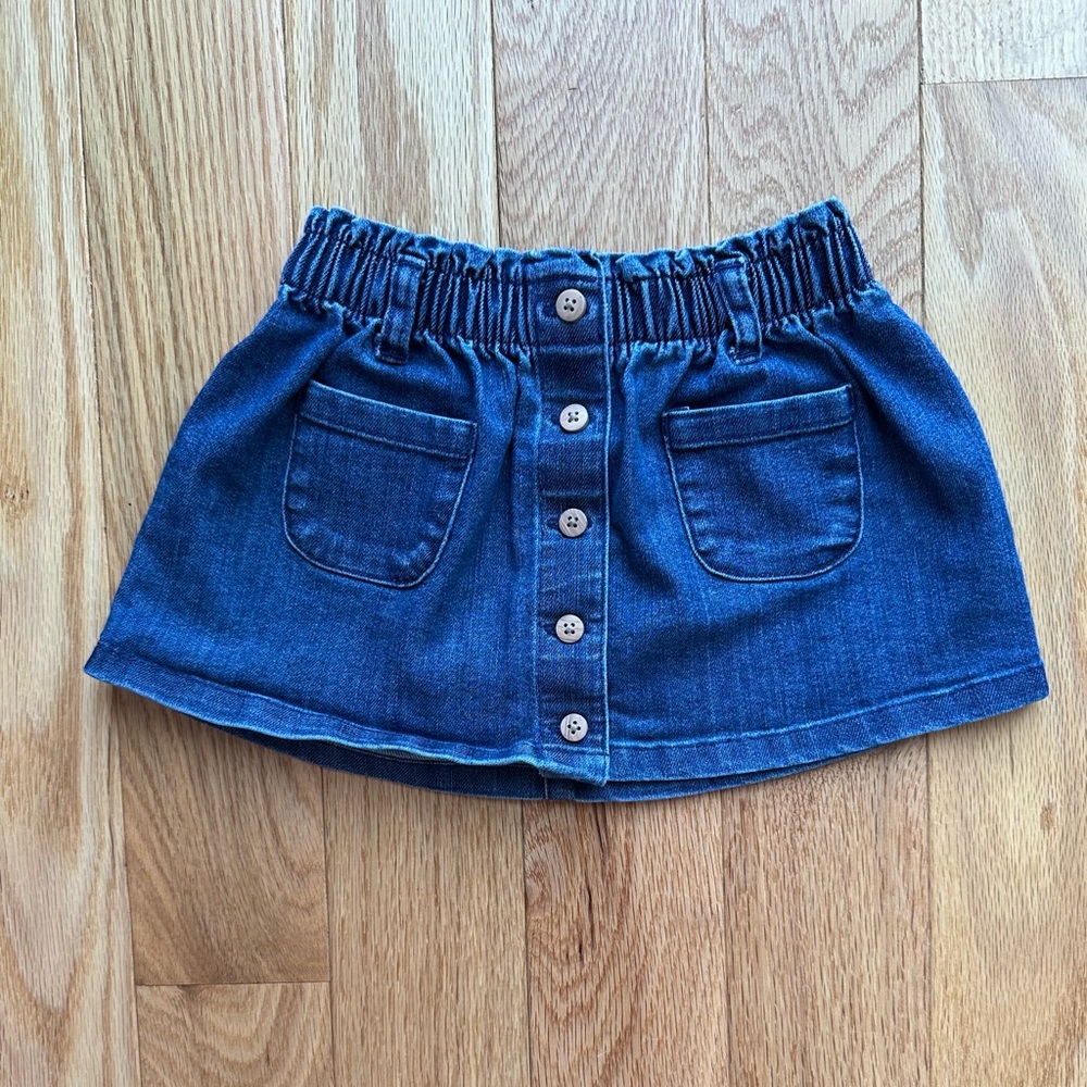 Carter’s Baby Girl Denim Button-Front Skirt - Blue 18M
